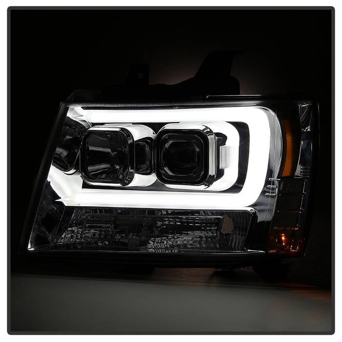 Spyder 07-14 Chevy Suburban/1500/2500/Tahoe V2 Projector Headlights Smoke PRO-YD-CSUB07V2-DRL-SM 5082589