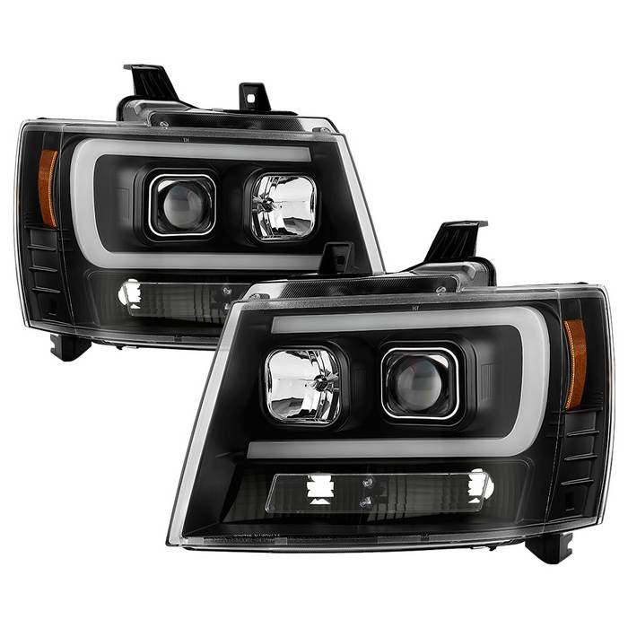 Spyder Chevy Suburban 1500/2500 07-14 Tahoe 07-14 LED Headlights Black PRO-YD-CSUB07V2PL-BK 5087515