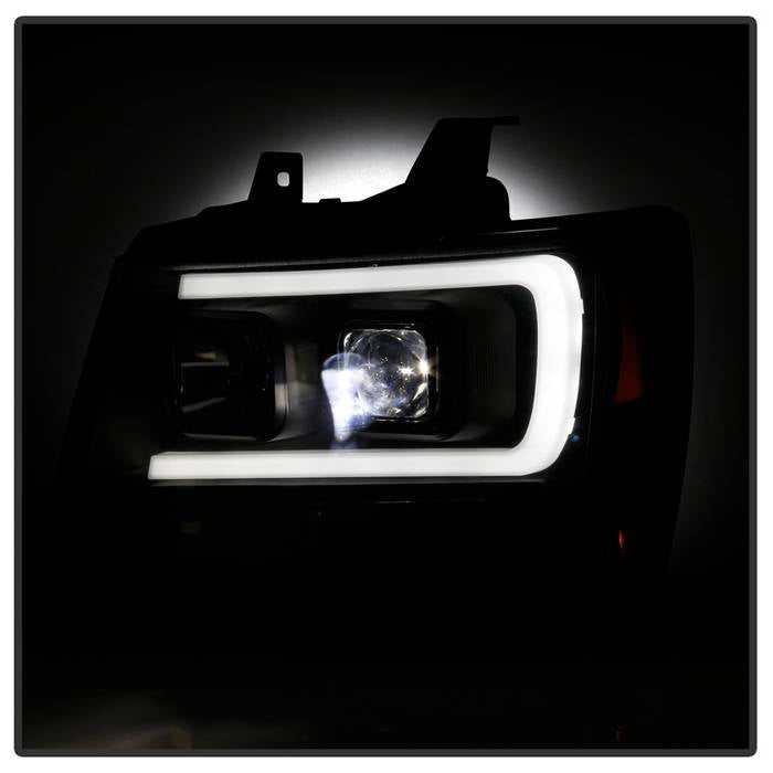 Spyder Chevy Suburban 1500/2500 07-14 Tahoe 07-14 LED Headlights Black PRO-YD-CSUB07V2PL-BK 5087515