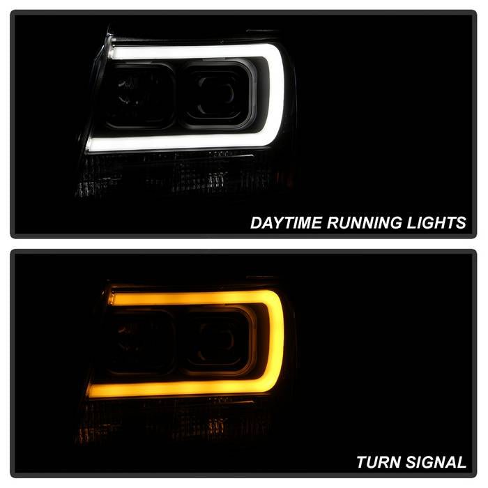 Spyder 07-14 Chevy Suburban/Tahoe V2 Projector Headlights LED Turn Sig Black PRO-YD-CSUB07V3-SB-BK 5086242
