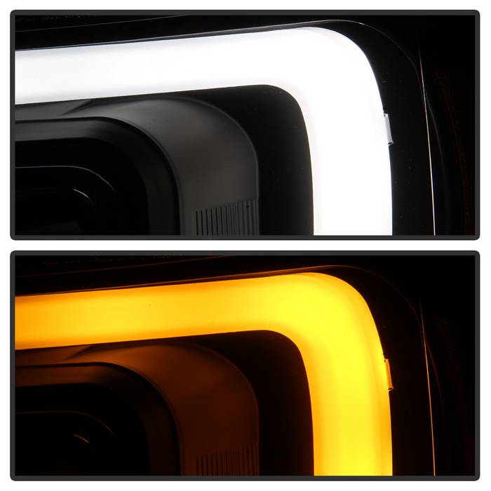 Spyder 07-14 Chevy Suburban/Tahoe V2 Projector Headlights LED Turn Sig Black PRO-YD-CSUB07V3-SB-BK 5086242
