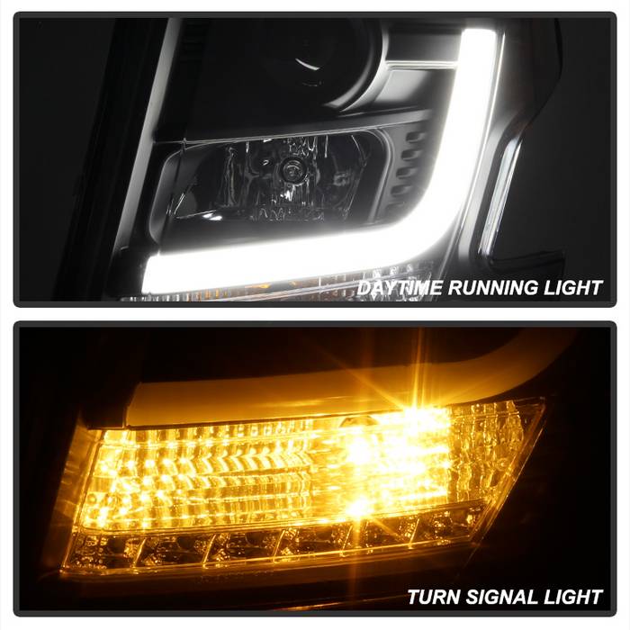 Spyder Chevy Tahoe / Suburban 2015 -2016 Projector Headlights - DRL LED - Black PRO-YD-CTA15-DRL-BK 5082541