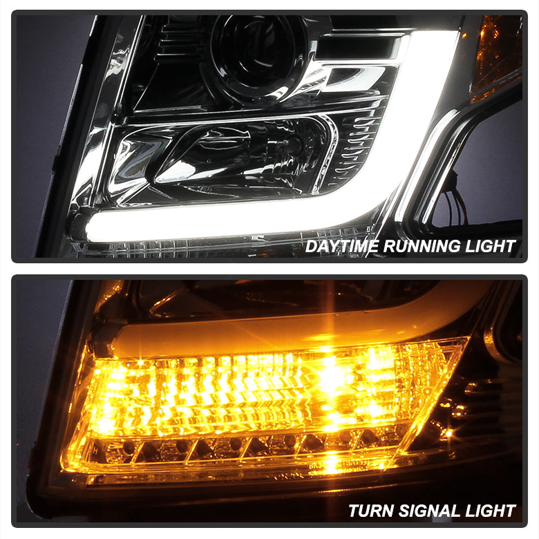 Spyder Chevy Tahoe / Suburban 2015 -2016 Projector Headlights - DRL LED - Chrome PRO-YD-CTA15-DRL-C 5082534