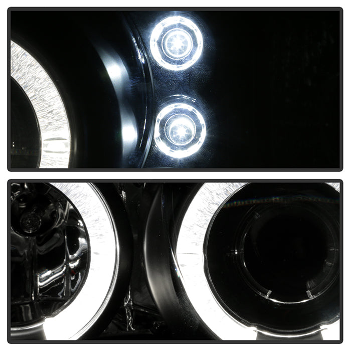 Spyder Dodge Caravan/Grand Caravan 96-00 Projector Headlights LED Halo LEDs- Blk PRO-YD-DC96-BK 5009692