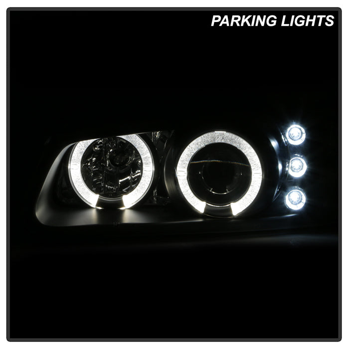 Spyder Dodge Caravan/Grand Caravan 96-00 Projector Headlights LED Halo LEDs- Blk PRO-YD-DC96-BK 5009692