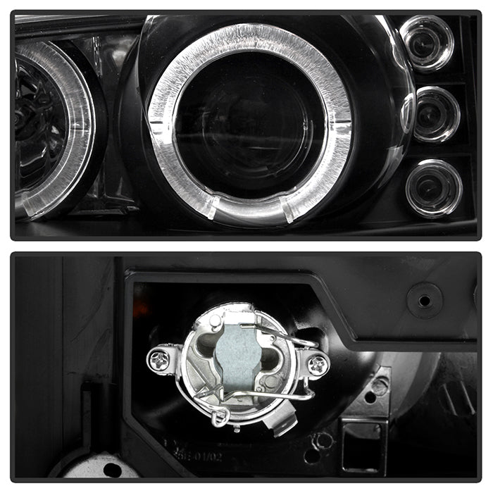 Spyder Dodge Caravan/Grand Caravan 96-00 Projector Headlights LED Halo LEDs- Blk PRO-YD-DC96-BK 5009692