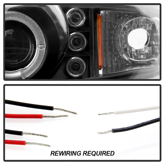 Spyder Dodge Caravan/Grand Caravan 96-00 Projector Headlights LED Halo LEDs- Blk PRO-YD-DC96-BK 5009692