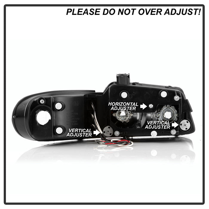 Spyder Dodge Caravan/Grand Caravan 96-00 Projector Headlights LED Halo LEDs- Blk PRO-YD-DC96-BK 5009692