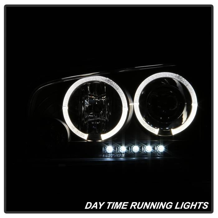 Spyder Dodge Charger 06-10 Projector Headlights Halogen Only - LED Halo LED Blk PRO-YD-DCH05-LED-BK 5009739