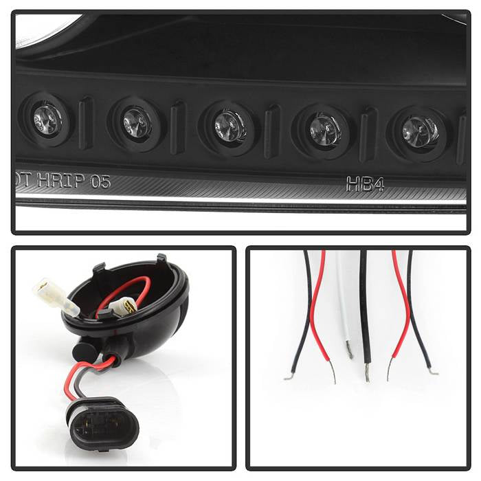Spyder Dodge Charger 06-10 Projector Headlights Halogen Only - LED Halo LED Blk PRO-YD-DCH05-LED-BK 5009739