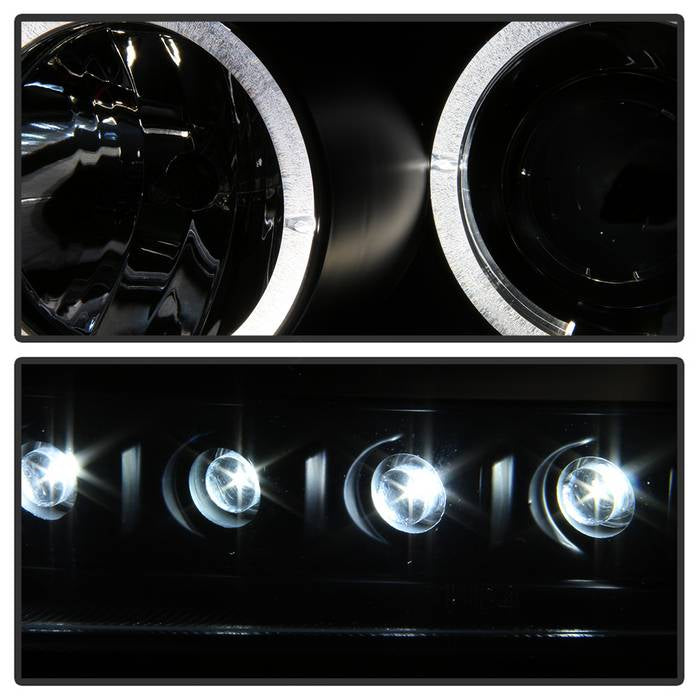 Spyder Dodge Charger 06-10 Projector Headlights Halogen Only - LED Halo LED Blk PRO-YD-DCH05-LED-BK 5009739
