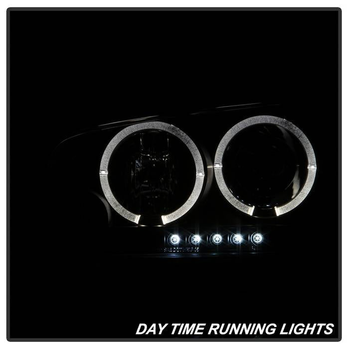 Spyder Dodge Charger 06-10 Projector Headlights Halogen- LED Halo LED Blk Smke PRO-YD-DCH05-LED-BSM 5078353