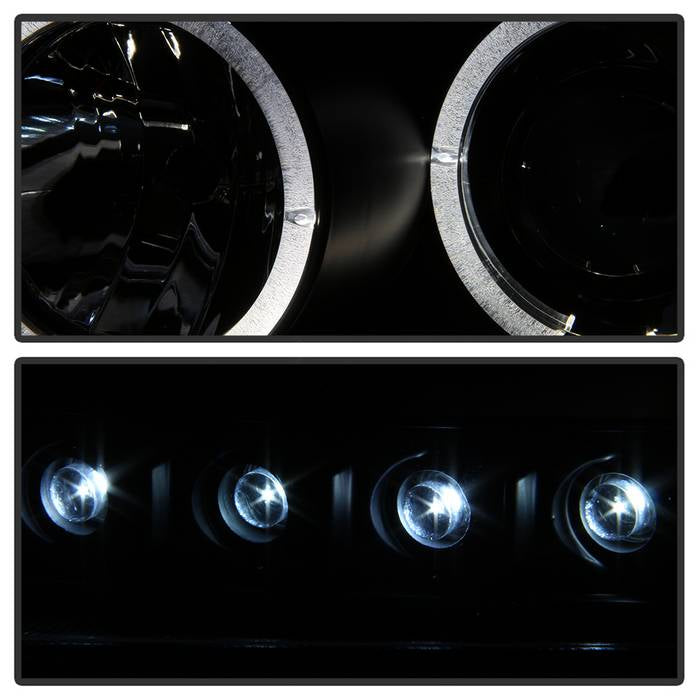Spyder Dodge Charger 06-10 Projector Headlights Halogen- LED Halo LED Blk Smke PRO-YD-DCH05-LED-BSM 5078353