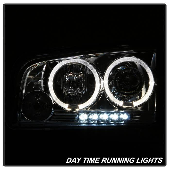 Spyder Dodge Charger 06-10 Projector Headlights Halogen Model- LED Halo LED Chrm PRO-YD-DCH05-LED-C 5009746