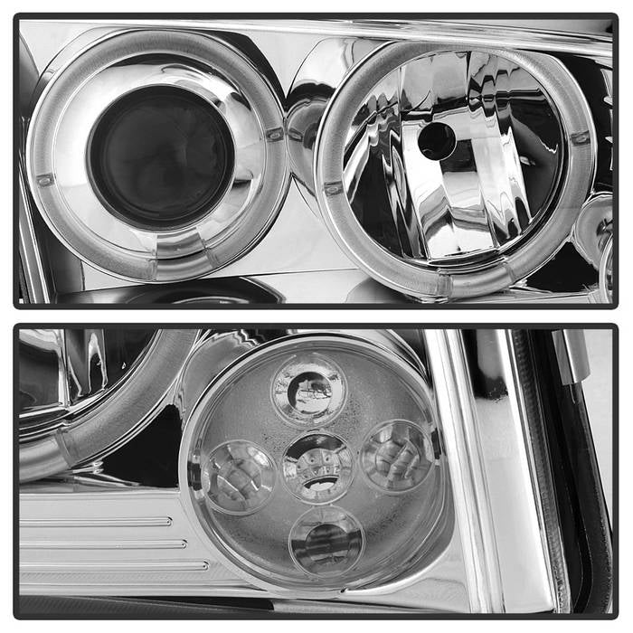 Spyder Dodge Charger 06-10 Projector Headlights Halogen Model- LED Halo LED Chrm PRO-YD-DCH05-LED-C 5009746