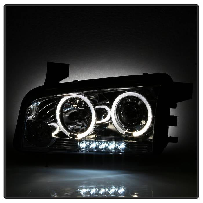 Spyder Dodge Charger 06-10 Projector Headlights Halogen Model- LED Halo LED Chrm PRO-YD-DCH05-LED-C 5009746