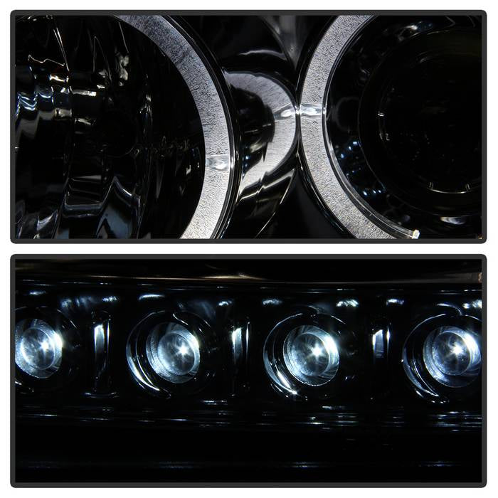 Spyder Dodge Charger 06-10 Projector Headlights Halogen Only - LED Halo LED Smke PRO-YD-DCH05-LED-SM 5009753