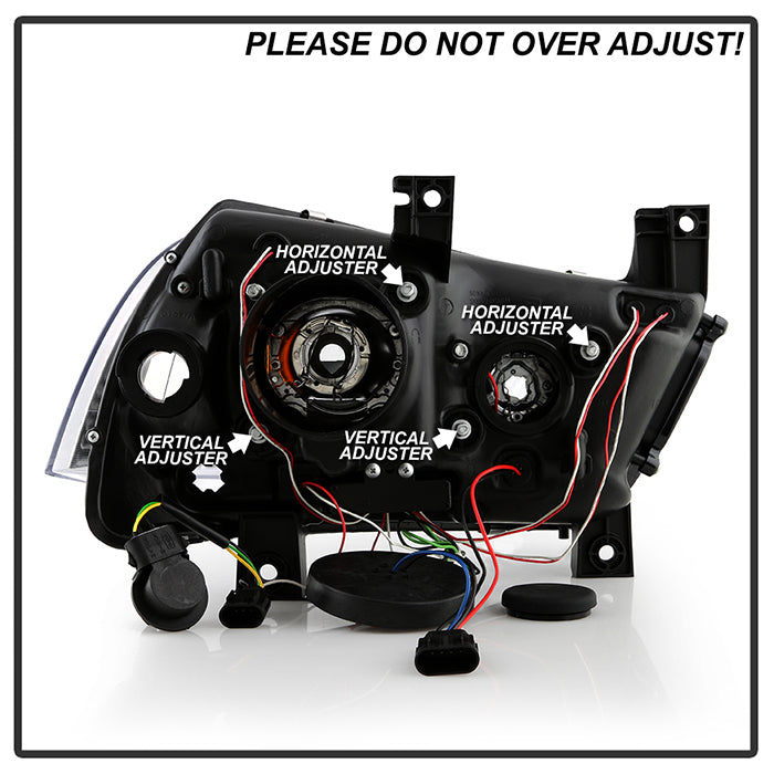 Spyder Dodge Charger 11-14 Projector Headlights Halogen - Light Tube DRL Blk PRO-YD-DCH11-LTDRL-BK 5074188