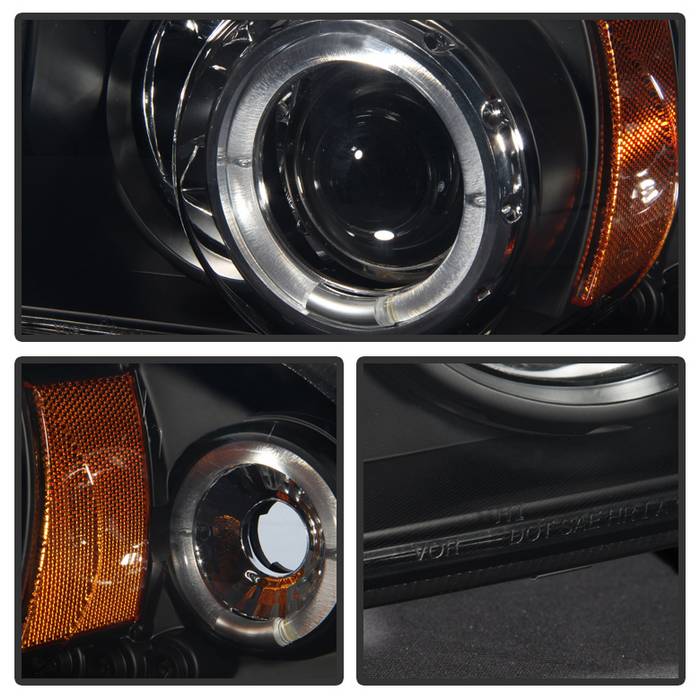 Spyder Dodge Dakota 97-04/Durango 98-03 1PC Projector Headlights LED Halo LED Blk PRO-YD-DDAK97-BK 5009784