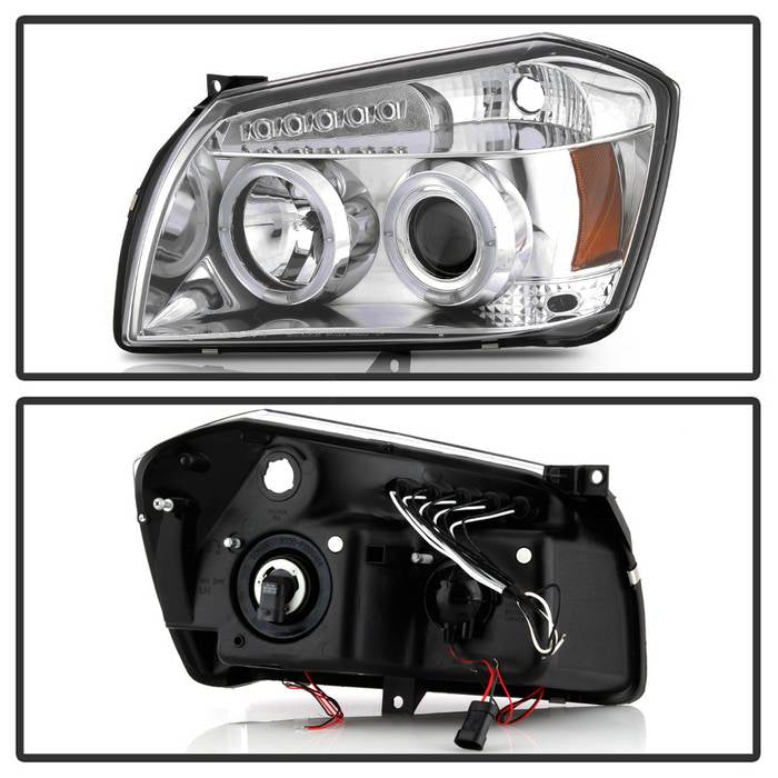 Spyder Dodge Magnum 05-07 Projector Headlights LED Halo LED Chrm (Not Included) PRO-YD-DMAG05-LED-C 5009883