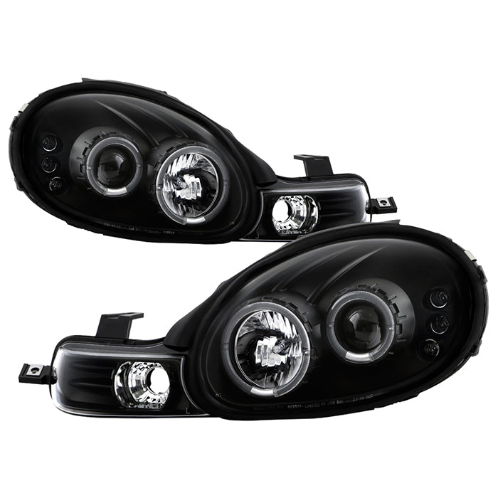 Spyder Dodge Neon 00-02 Projector Headlights LED Halo LED Black High H1 Low H1 PRO-YD-DN00-HL-BK 5009906