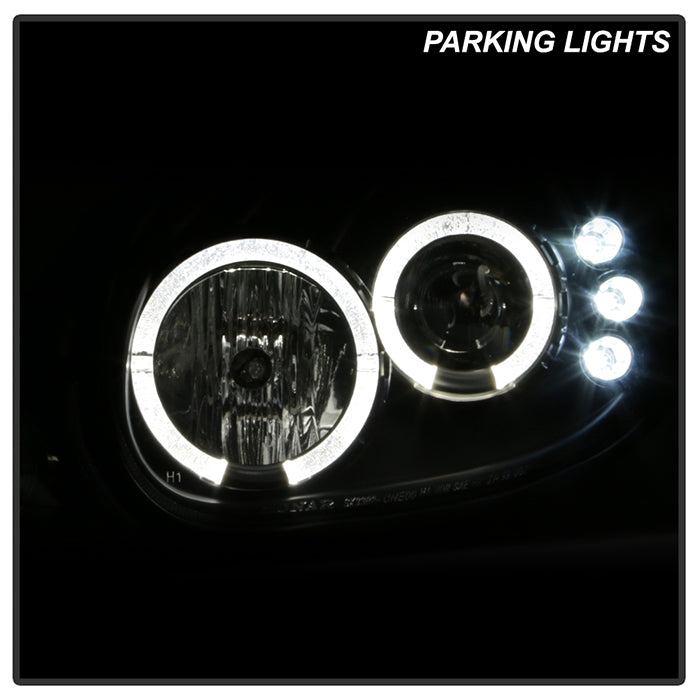 Spyder Dodge Neon 00-02 Projector Headlights LED Halo LED Black High H1 Low H1 PRO-YD-DN00-HL-BK 5009906