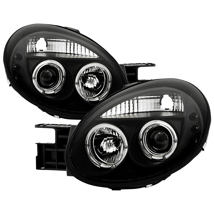 Spyder Dodge Neon 03-05 Projector Headlights LED Halo LED Black High H1 Low H1 PRO-YD-DN03-HL-BK 5009920