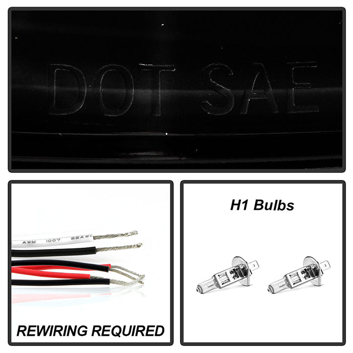 Spyder Dodge Neon 03-05 Projector Headlights LED Halo LED Black High H1 Low H1 PRO-YD-DN03-HL-BK 5009920