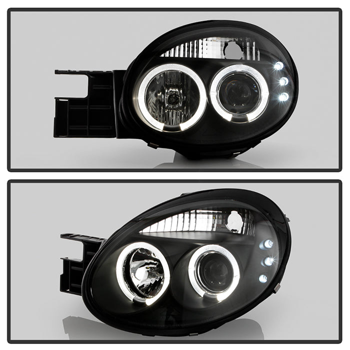 Spyder Dodge Neon 03-05 Projector Headlights LED Halo LED Black High H1 Low H1 PRO-YD-DN03-HL-BK 5009920