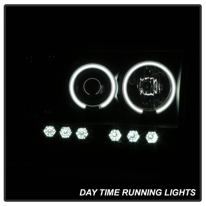 Spyder Dodge Ram 1500 02-05 03-05 Projector Headlights CCFL Halo LED Blk Smke PRO-YD-DR02-CCFL-BSM 5078797