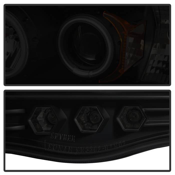 Spyder Dodge Ram 1500 02-05 03-05 Projector Headlights CCFL Halo LED Blk Smke PRO-YD-DR02-CCFL-BSM 5078797