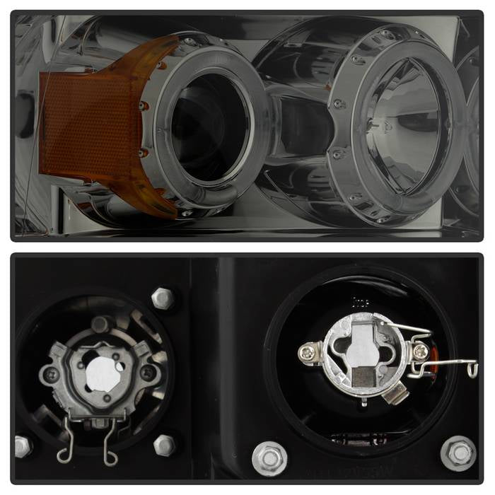 Spyder Dodge Ram 1500 02-05/Ram 2500 03-05 Projector Headlights LED Halo LED Smke PRO-YD-DR02-HL-SMC 5009999