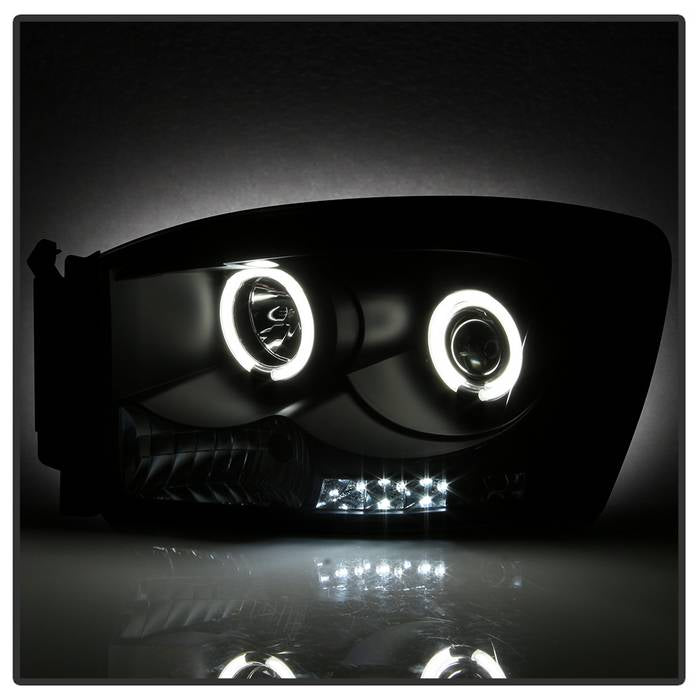 Spyder Dodge Ram 1500 06-08 06-09 Projector Headlights CCFL Halo LED Blk PRO-YD-DR06-CCFL-BK 5030061