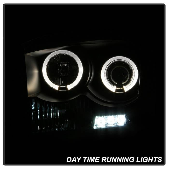 Spyder Dodge Ram 1500 06-08/Ram 2500 06-09 Projector Headlights LED Halo LED Blk PRO-YD-DR06-HL-BK 5010001
