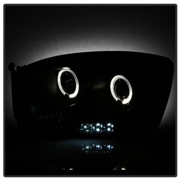 Spyder Dodge Ram 1500 06-08 06-09 Projector Headlights LED Halo LED Blk Smke PRO-YD-DR06-HL-BSM 5078391