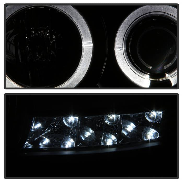 Spyder Dodge Ram 1500 06-08 06-09 Projector Headlights LED Halo LED Blk Smke PRO-YD-DR06-HL-BSM 5078391