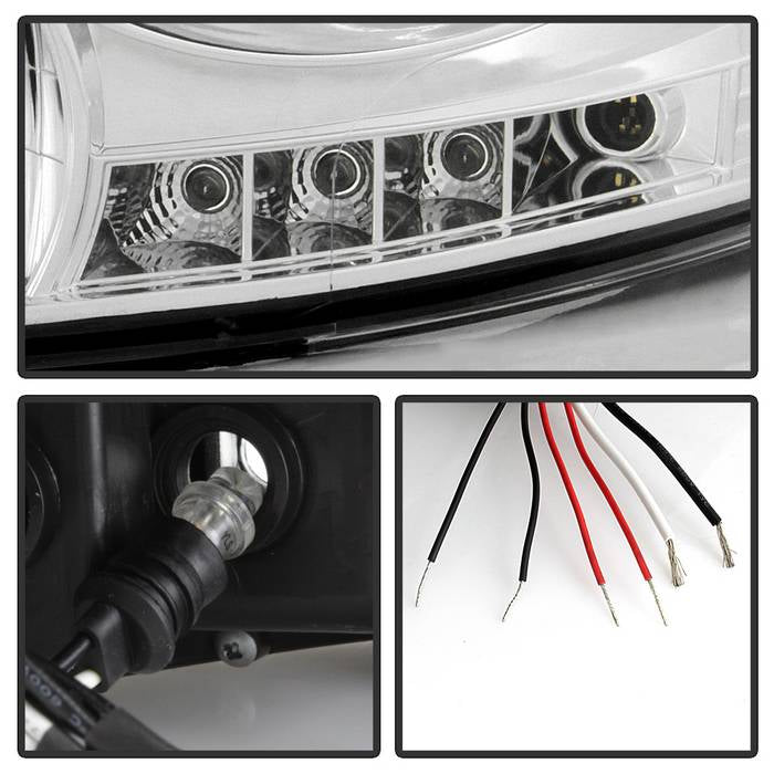 Spyder Dodge Ram 1500 06-08/Ram 2500 06-09 Projector Headlights LED Halo LED Chrm PRO-YD-DR06-HL-C 5010018