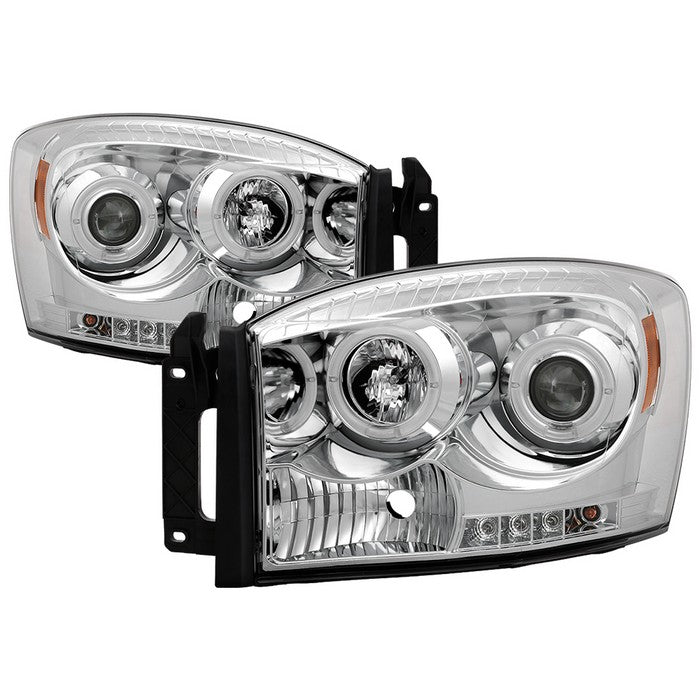Spyder Dodge Ram 1500 06-08/Ram 2500 06-09 Projector Headlights LED Halo LED Chrm PRO-YD-DR06-HL-C 5010018