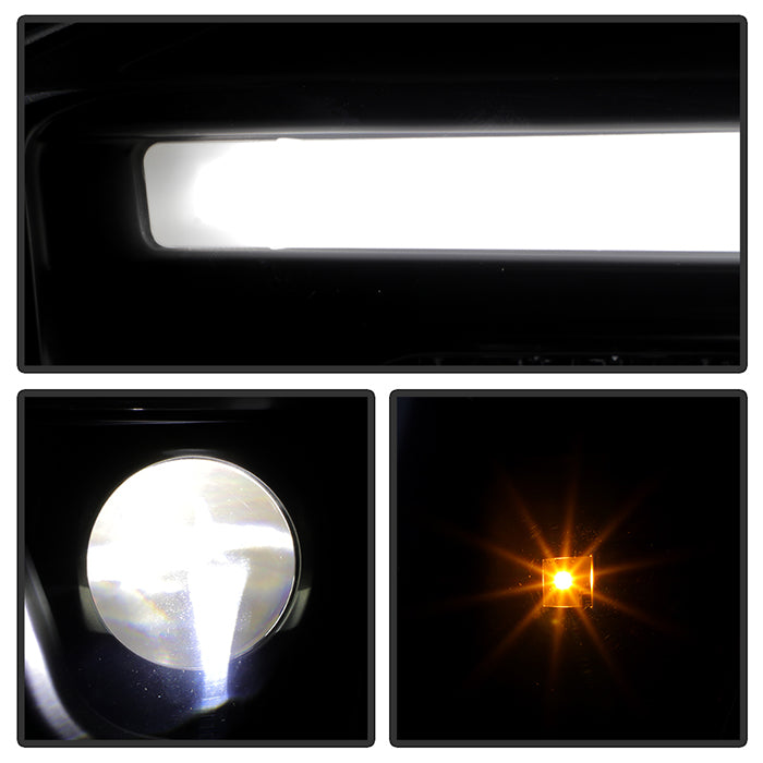 SPYDER 06-08 Dodge Ram 1500 LED Headlights - Black PRO-YD-DR06PL-BK 5088178
