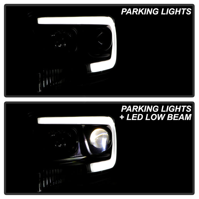 SPYDER 06-08 Dodge Ram 1500 LED Headlights - Black PRO-YD-DR06PL-BK 5088178