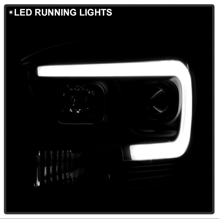 Spyder Dodge Ram 1500 06-08 V2 Projector Headlights - Light Bar DRL - Black (PRO-YD-DR06V2-LB-BK) 5085306