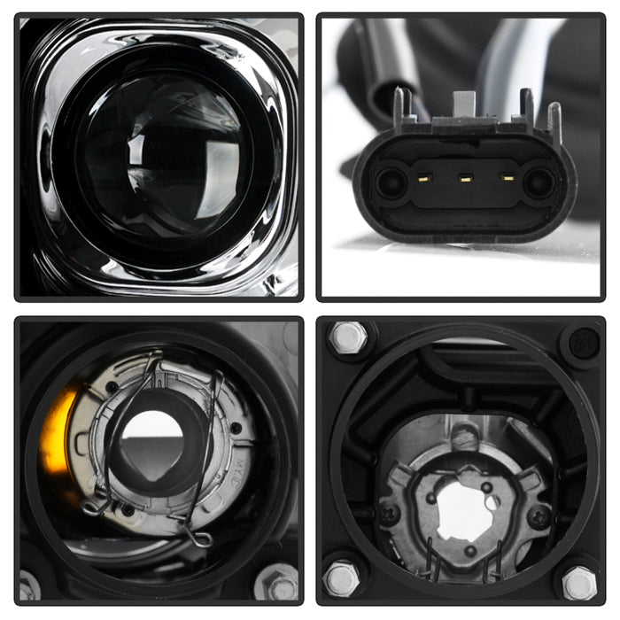 Spyder Dodge Ram 1500 06-08 V2 Projector Headlights - Light Bar DRL - Chrome (PRO-YD-DR06V2-LB-C) 5085290