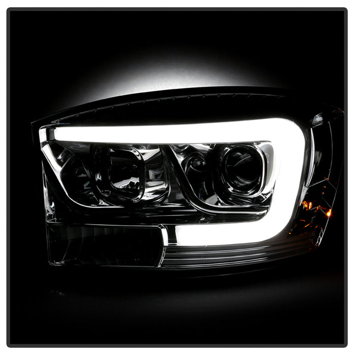 Spyder Dodge Ram 1500 06-08 V2 Projector Headlights - Light Bar DRL - Chrome (PRO-YD-DR06V2-LB-C) 5085290