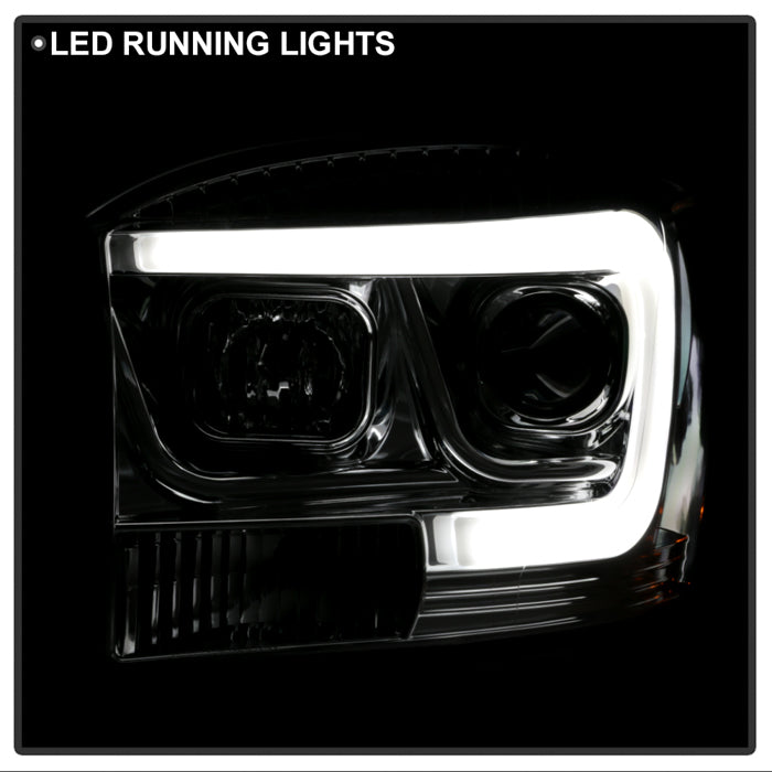 Spyder Dodge Ram 1500 06-08 V2 Projector Headlights - Light Bar DRL - Chrome (PRO-YD-DR06V2-LB-C) 5085290