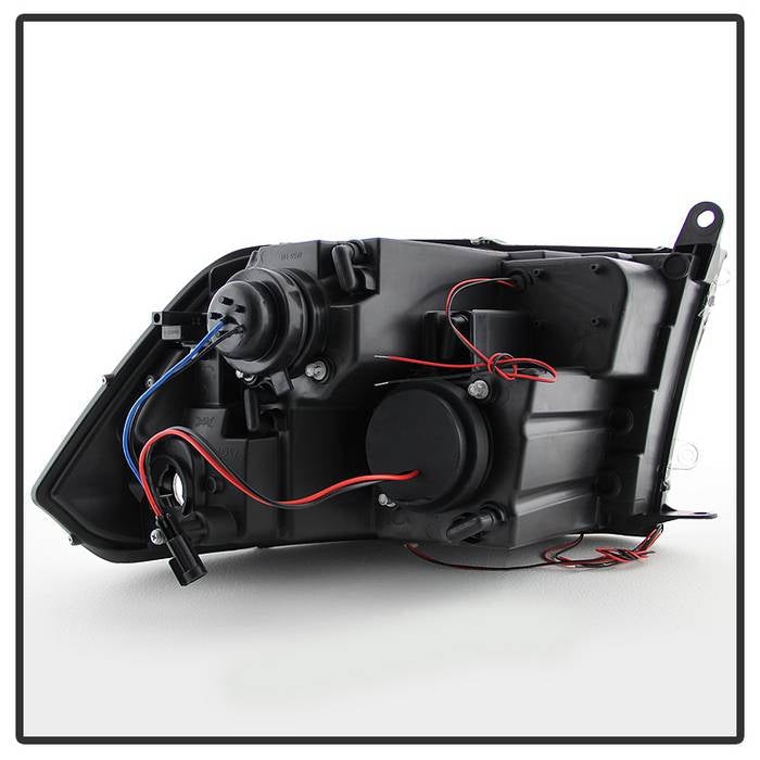 Spyder Dodge Ram 1500 09-14 10-14 Projector Headlights Halogen- LED Halo LED - Blk PRO-YD-DR09-HL-BK 5010032
