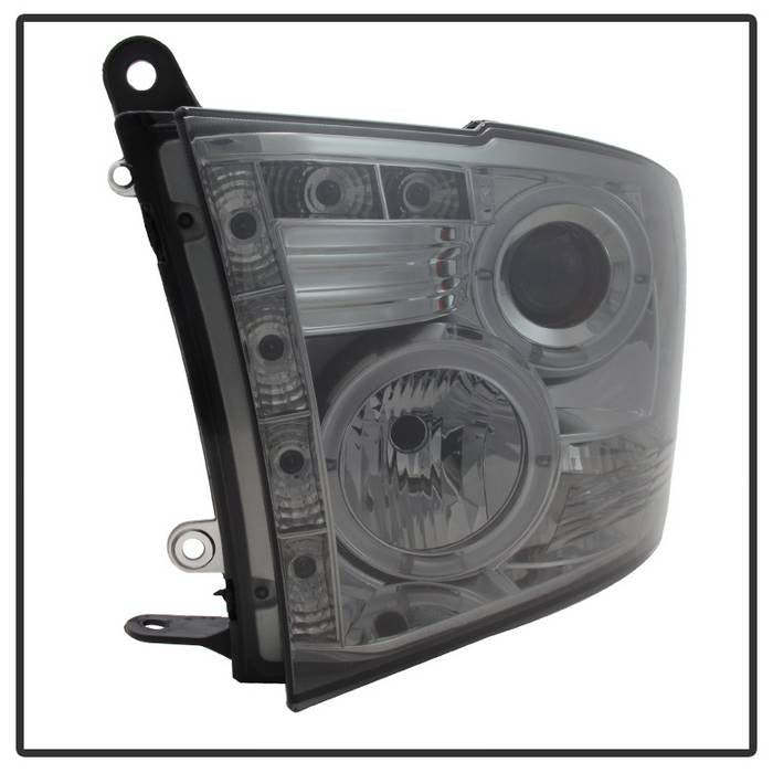 Spyder Dodge Ram 1500 09-14 10-14 Projector Headlights Halogen- LED Halo LED- Smke PRO-YD-DR09-HL-SM 5010056