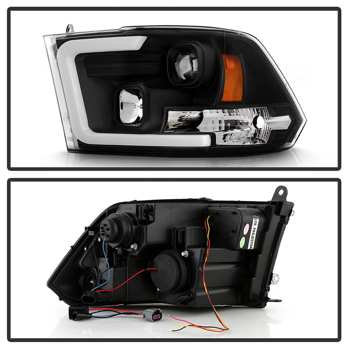 SPYDER 09-18 Dodge Ram 2500/3500 Factory Halogen Model Only (PRO-YD-DR09PL-SB-BK) 5088482