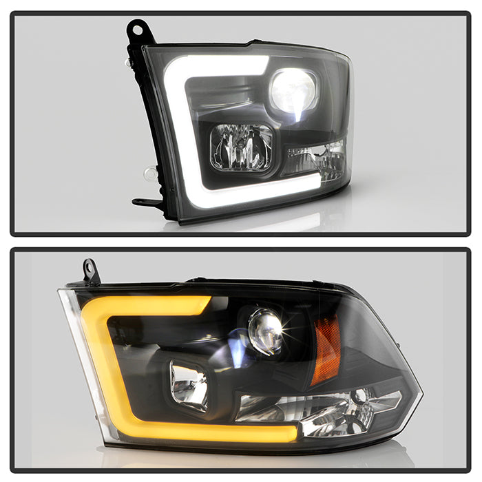 SPYDER 09-18 Dodge Ram 2500/3500 Factory Halogen Model Only (PRO-YD-DR09PL-SB-BK) 5088482