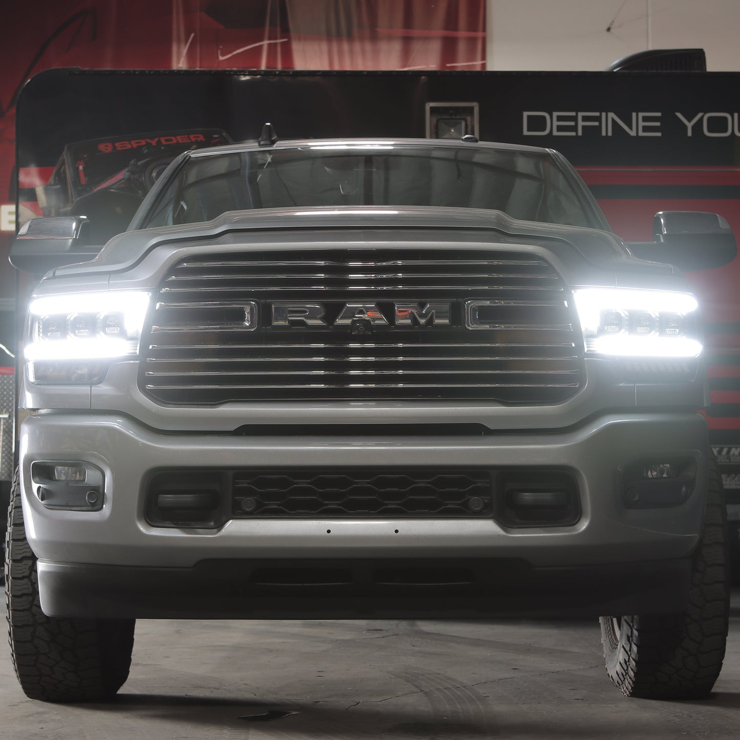 SPYDER 19-22 Dodge Ram 2500/3500 (Halogen Model Only) Proj. Headlights (PRO-YD-DR19HDHALAP-SEQ-BK) 5088604
