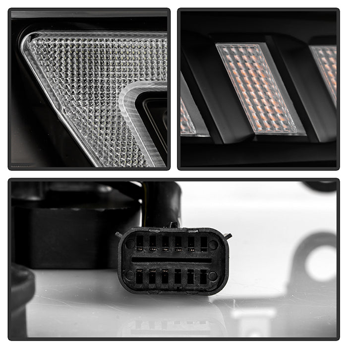SPYDER 19-22 Dodge Ram 2500 (Halogen Only) Projector Headlights - Black PRO-YD-DR19HDHALSI-SEQ-BK 5088611